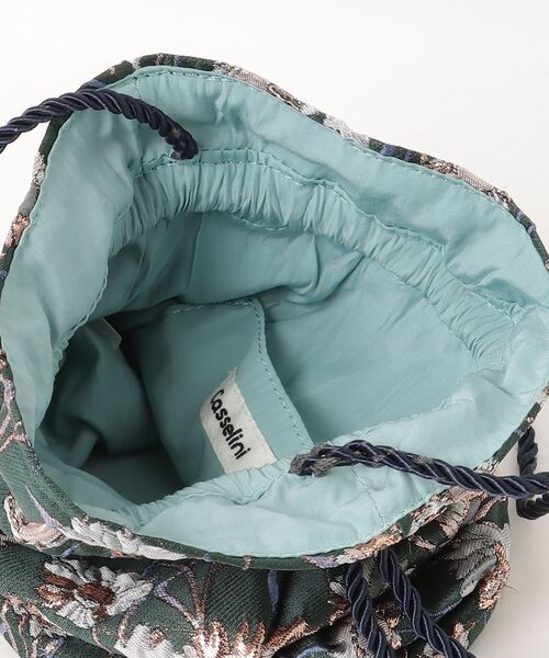 「Casselini」 花柄2WAYバッグ ONE SIZE グリーン レディース_画像4