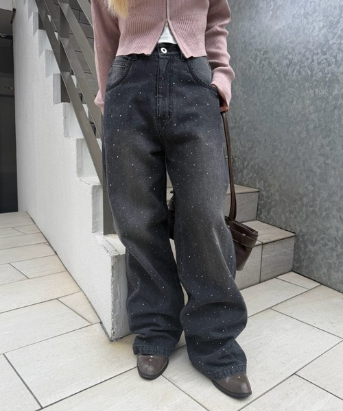 ANOTHER BRANCH OLIVE des OLIVE ワイドパンツ ジーンズ デニム デニム