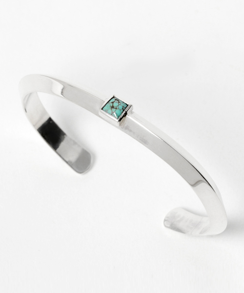 バングル 「SunKu」サンク/    TRIANGLE BANGLE M / TURQUOISE メンズ レディースの画像