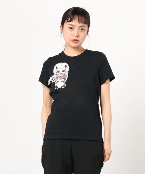 tシャツ HIPANDA ハイパンダ レディース 歌舞伎プリント 半袖Tシャツ レディース HIPANDA tシャツ ハイパンダ レディース 歌舞伎プリント 半袖T