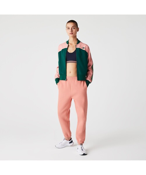 龍LACOSTE トラックパンツ値下げ可能 セール】 モノグラムジャカードトラックパンツ / サイドライン