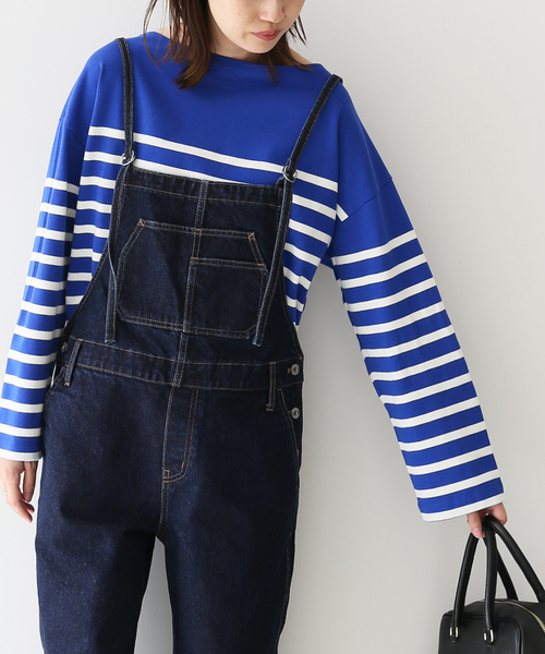未使用タグ付き　スローブイエナ　デニムサロペット SLOBE IENA サロペット オーバーオール LE DENIMオーバーオール