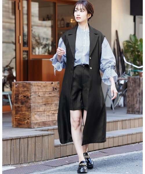 long trench gilet AK034 – UNLÍENS