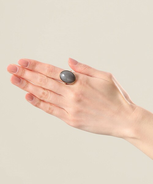 cui-cui グレイムーンストーン カボション リング | K10YG cui-cui グレイムーンストーンカボション リング 9号 K10YG - メルカリ