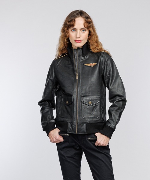 Harley Davidson コート アウター 120周年記念ボンバーレザー