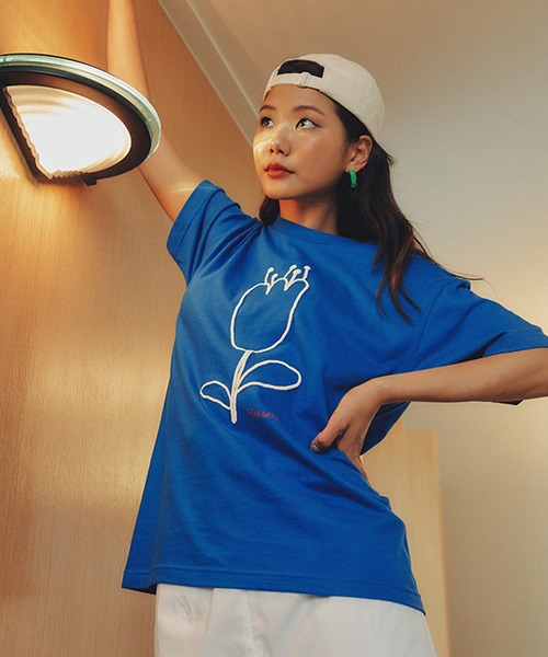 tシャツ Ma Journee(マゾネ)/A FLOWER T SHIRTS/フラワーTシャツ レディース
