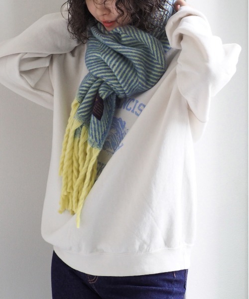 cepo（セポ） ストール マフラー ヘリンボンボリュームストール