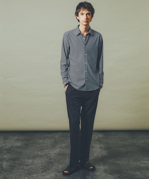 5351 POUR LES HOMMES シャツ ノンステッチ パターンジャージーシャツ 