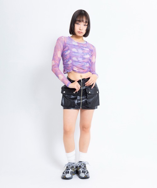 tシャツ ANNA SUI NYC ギャザー シアー トップス 「SP」 レディース