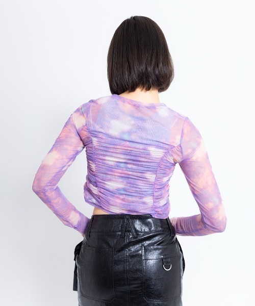 tシャツ ANNA SUI NYC ギャザー シアー トップス 「SP」 レディース