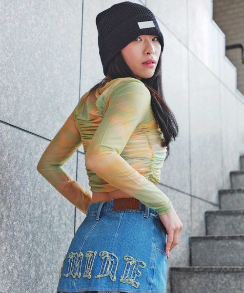 tシャツ ANNA SUI NYC ギャザー シアー トップス 「SP」 レディース
