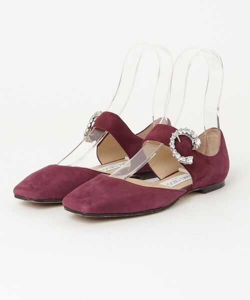 JIMMY CHOO」 フラットサンダル 36 ピンク レディース 
