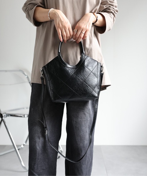 バッグ fake leather hand bag ap retro ショルダーバッグ バッグ フェイクレザーハンドバッグ