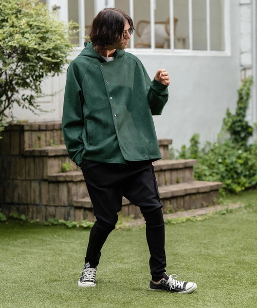 CAMBIO（カンビオ） パーカー mpa3509-ストレッチフェイクスウェード