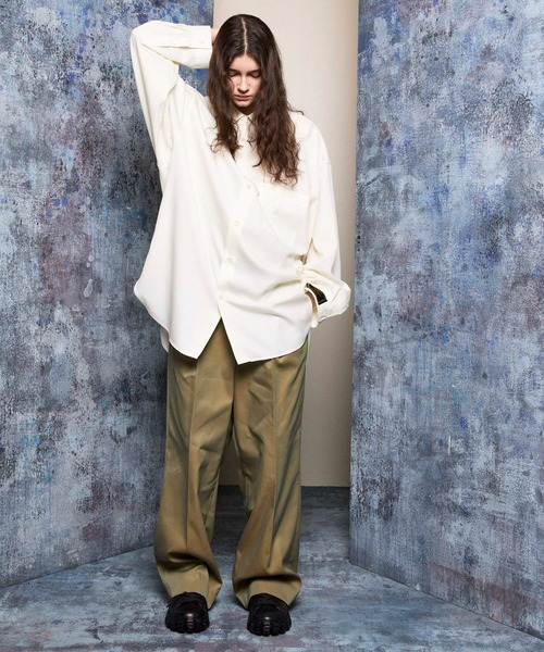 メゾンスペシャル シャツ 4色シャンブレーウォッシャブルウールプライムオーバー MAISON SPECIAL シャツ 「UNISEX」4 Colors Chambray Washable