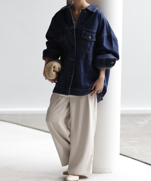 HUG.U（ハグユー） デニムジャケット gジャン オーバーデニム