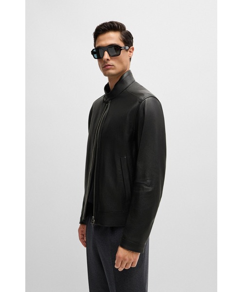 BOSS（HUGO BOSS） コート ジャケット レギュラーフィット グレイン