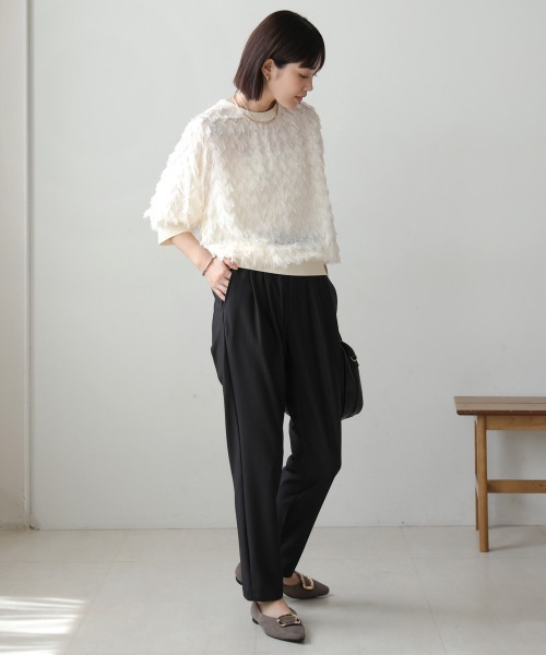 Bou Jeloud スラックス パンツ 「36-40サイズ展開あり」キレイMe
