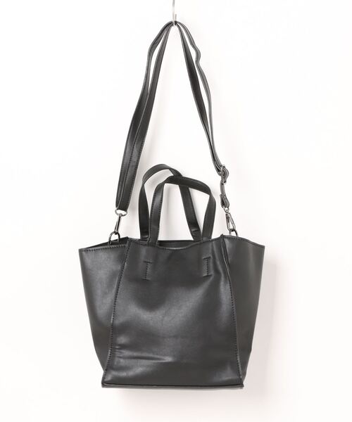 BAYBLO トートバッグ (KS)フェイクレザーボックストート2way メンズ