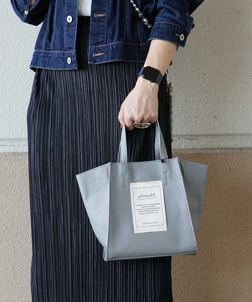 BAYBLO トートバッグ (KS)フェイクレザーボックストート2way メンズ