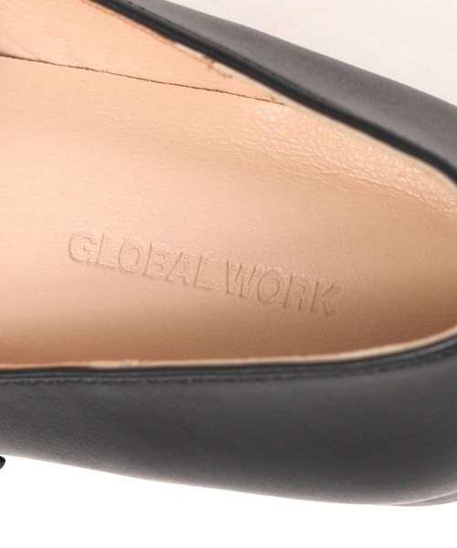 GLOBAL WORK パンプス らくっションストラップヒールパンプス