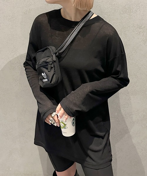Alley Tokyo tシャツ スラブシアーカットロンTロング レディース