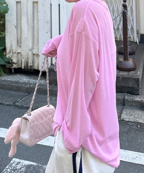 Alley Tokyo tシャツ スラブシアーカットロンTロング レディース