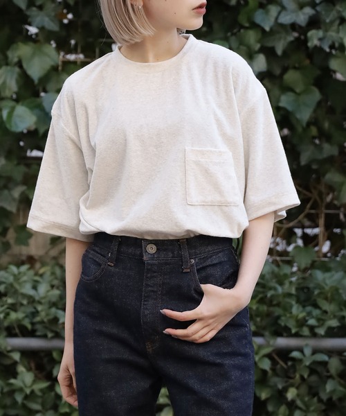 T シャツ モクティ mocT モクティ スキッパーカットソー ブラック サイズ L メンズ ポロシャツ ラガーシャツ 中古・古着