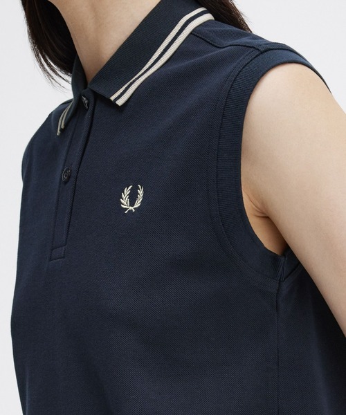 FRED PERRY 「FRED PERRY」 ノースリーブポロシャツ 10 ネイビー
