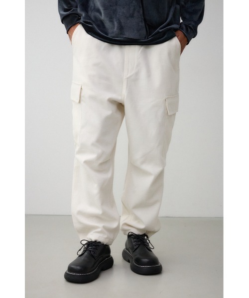 simplycomplicated スラックスカーゴパンツ AZUL BY MOUSSY（アズールバイマウジー） スラックス フェイクメルトン