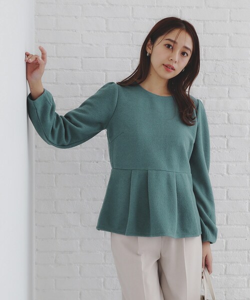 tシャツ 起毛ツイード調ジャージトップス「洗濯機洗い可」 レディース | index | 13