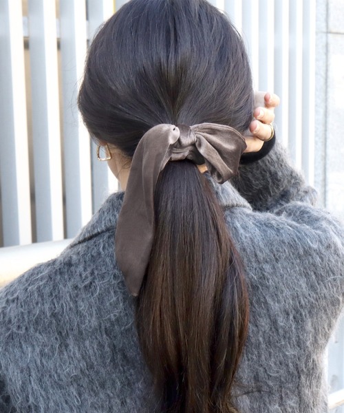 blackdia ocean（ブラックダイヤオーシャン） シュシュ ベロアリボン