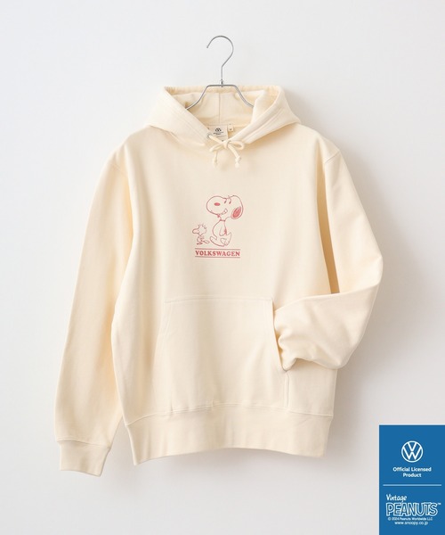 パーカー PEANUTS×VW SNOOPY×フォルクスワーゲンスウェットプルパーカー レディース メンズ