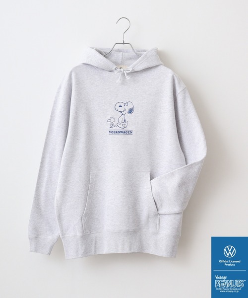 パーカー PEANUTS×VW SNOOPY×フォルクスワーゲンスウェットプルパーカー レディース メンズ フォルクスワーゲン パーカー PEANUTS×VW SNOOPY