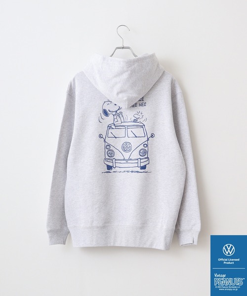 パーカー PEANUTS×VW SNOOPY×フォルクスワーゲンスウェットプルパーカー レディース メンズ フォルクスワーゲン パーカー PEANUTS×VW SNOOPY