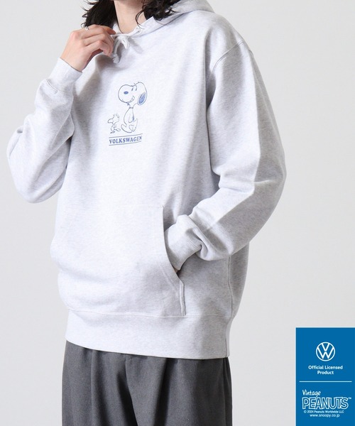 パーカー PEANUTS×VW SNOOPY×フォルクスワーゲンスウェットプルパーカー レディース メンズ フォルクスワーゲン パーカー PEANUTS×VW SNOOPY