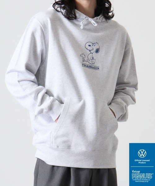 パーカー PEANUTS×VW SNOOPY×フォルクスワーゲンスウェットプルパーカー レディース メンズ フォルクスワーゲン パーカー PEANUTS×VW SNOOPY