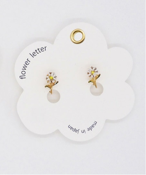 Zoule イヤリング ゾーラ：FLOWER LETTER SERIES flower
