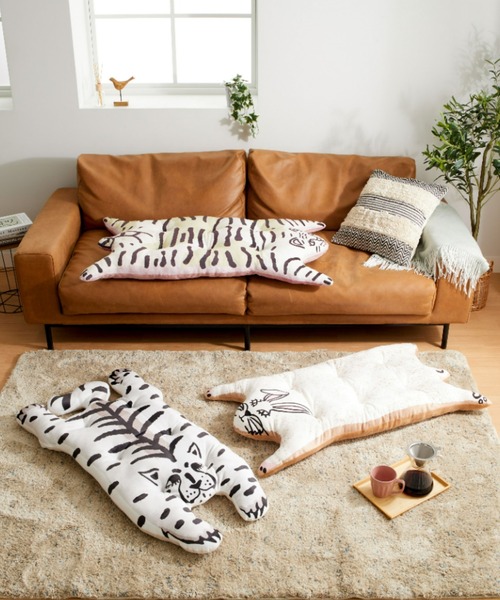 iellio クッション クッションカバー アニマルソファパッド / ロング