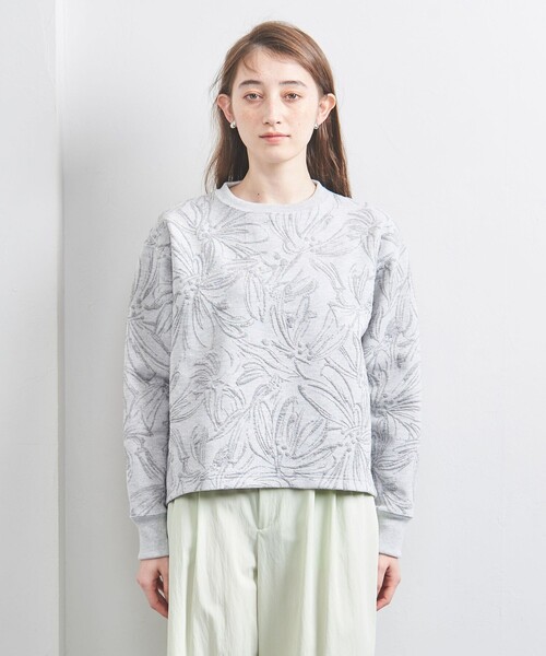 新品　ボタニカルジャカード プルオーバー　トレーナー　スウェット　日本製 UNITED ARROWS トレーナー スウェット BOTANY ジャガード プル
