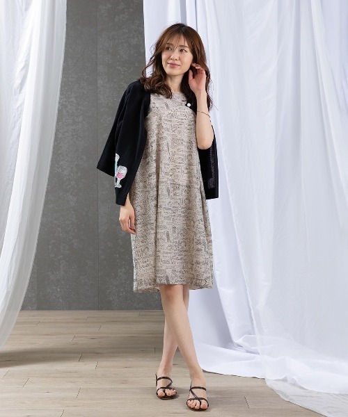 STUDIO PICONE（スタジオピッコーネ） ワンピース メッシュ地プリント