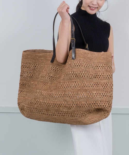 かごバッグ カゴバッグ 「Rabarany」かごバッグ ラフィア素材 トート
