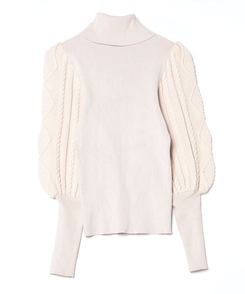 「LAGUNAMOON」 タートルネックニット FREE アイボリー レディース_画像2