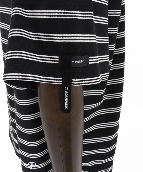 tシャツ 「ADAMPATEK/アダムパテック」rounded border short sleeve T/プリント入りラウンドボーダーTシャツ レデ ADAM PATEK tシャツ ADAMPATEK/rounded border short sleeve T