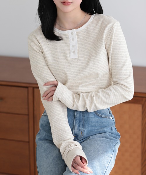 SUNFLOWER EIGHT（サンフラワーエイト） tシャツ 2wayヘンリーネック