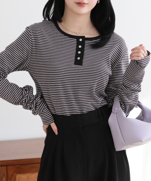 トップス MM SUNFLOWER EIGHT（サンフラワーエイト） tシャツ 2wayヘンリーネック