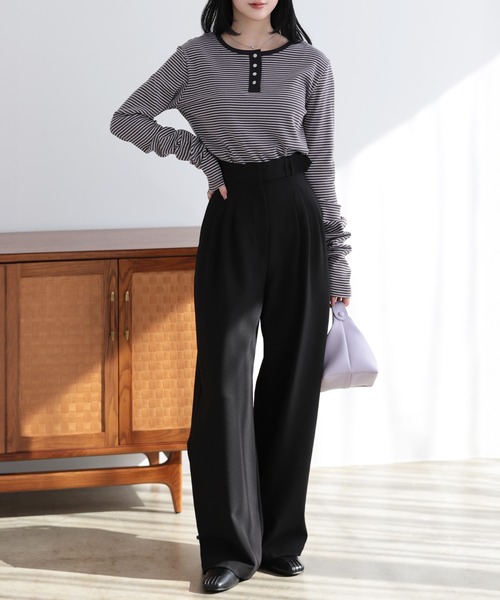 SUNFLOWER EIGHT（サンフラワーエイト） tシャツ 2wayヘンリーネック