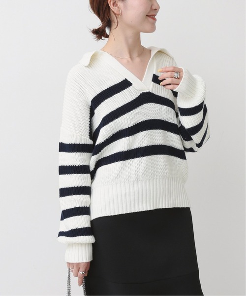 「Spick & Span」 長袖ニット - ホワイト レディース Spick＆Span 「Spick & Span」 長袖ニット - ホワイト
