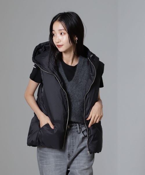 NANO universe 「NANO universe」 ダウンベスト FREE ブラック