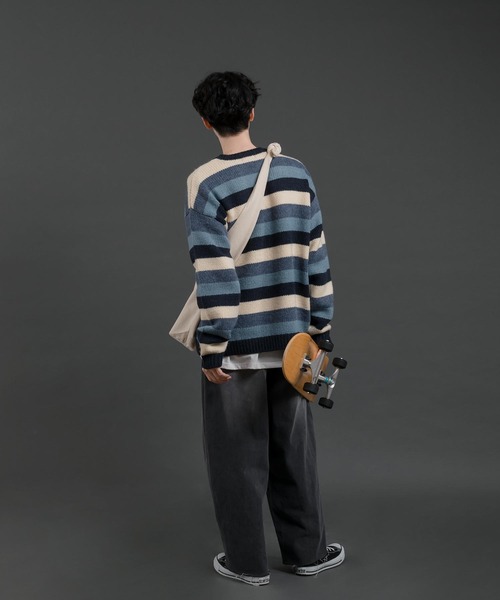 「MUHET」 長袖ニット MEDIUM ブラウン レディース_画像3